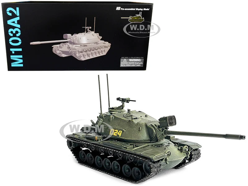 United States M103A2 Heavy Tank D24 Olive Drab "NEO Dragon Armor" Series 1/72 Plastic Model by Dragon Models - Military Models