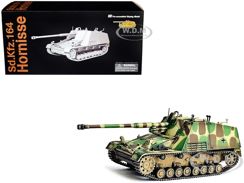 German Sd.Kfz.164 Hornisse "Nashorn" Armored Vehicle "German Army" "NEO Dragon Armor" Series 1/72 Plastic Model by Dragon Models - Military Models