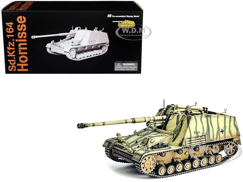 German Sd.Kfz.164 Hornisse "Nashorn" Armored Vehicle "Puma, German Army" "NEO Dragon Armor" Series 1/72 Plastic Model by Dragon Models - Military Models