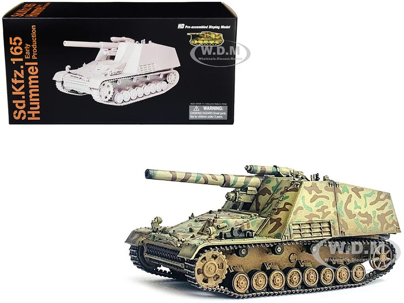 German Sd.Kfz.165 Hummel Self-Propelled Gun V1 "Early Production, German Army" "NEO Dragon Armor" Series 1/72 Plastic Model by Dragon Models