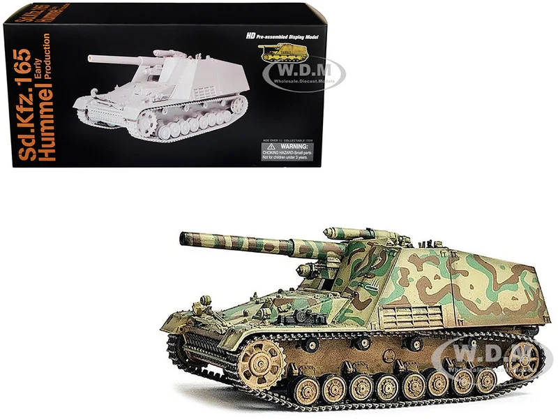 German Sd.Kfz.165 Hummel Self-Propelled Gun V2 "Early Production, German Army" "NEO Dragon Armor" Series 1/72 Plastic Model by Dragon Models