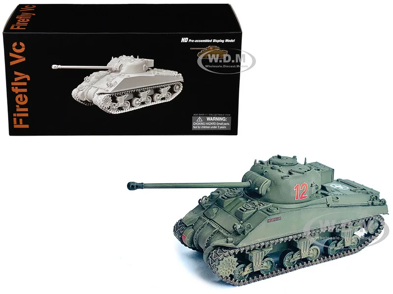 British Sherman Firefly Vc Tank #12 "3 Troop, A Sqd. Northamptonshire Yeomanry, France" (1944) "NEO Dragon Armor" Series 1/72 Plastic Model by Dragon Models - Military Models