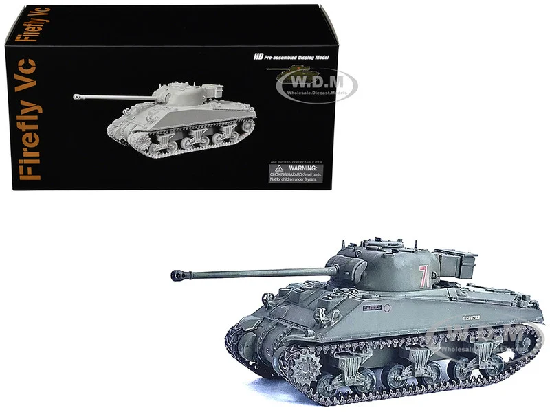 British Sherman Firefly Vc Tank #71 "13th/18th Royal Hussars, Armoured Brigade, Normandy, France" (1944) "NEO Dragon Armor" Series 1/72 Plastic Model by Dragon Models - Military Models