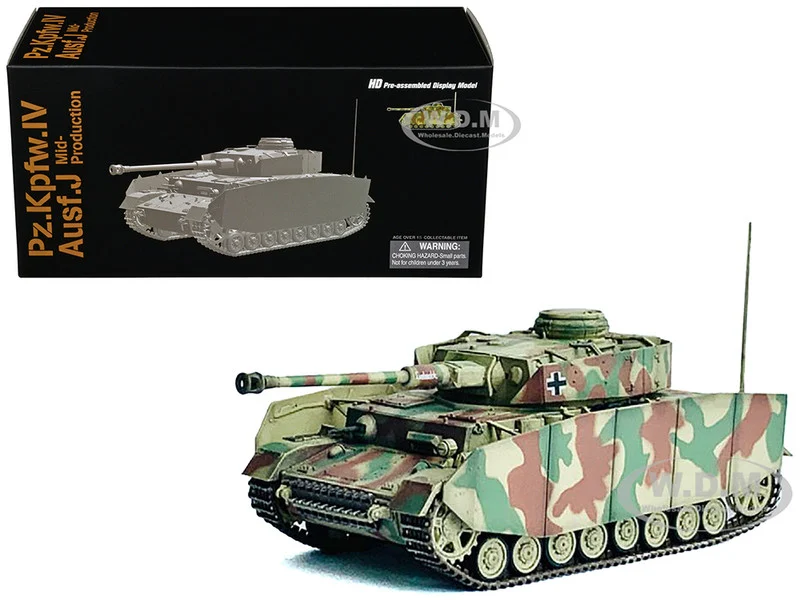 Germany Pz.Kpfw.IV Ausf.J Mid Production Tank "Pz.Abt.115, 15.Pz.Gren.Div. Champs, Belgium" (1944) "NEO Dragon Armor" Series 1/72 Plastic Model by Dragon Models - Military Models