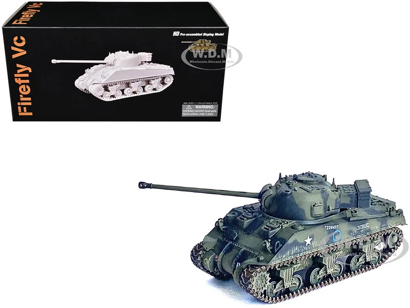 British Sherman Firefly VC Tank "1st Armoured Division, Normandy, France" (1944) "NEO Dragon Armor" Series 1/72 Plastic Model by Dragon Models - Military Models