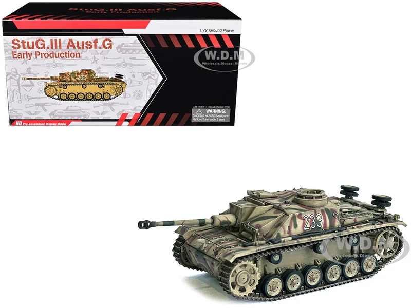 Germany StuG III Ausf. G "Early Production" Tank "#233, Pz.Abt. 103, 3.Pz.Gren. Div., Rome" (1943) "NEO Dragon Armor" Series 1/72 Plastic Model by Dragon Models - Military Models