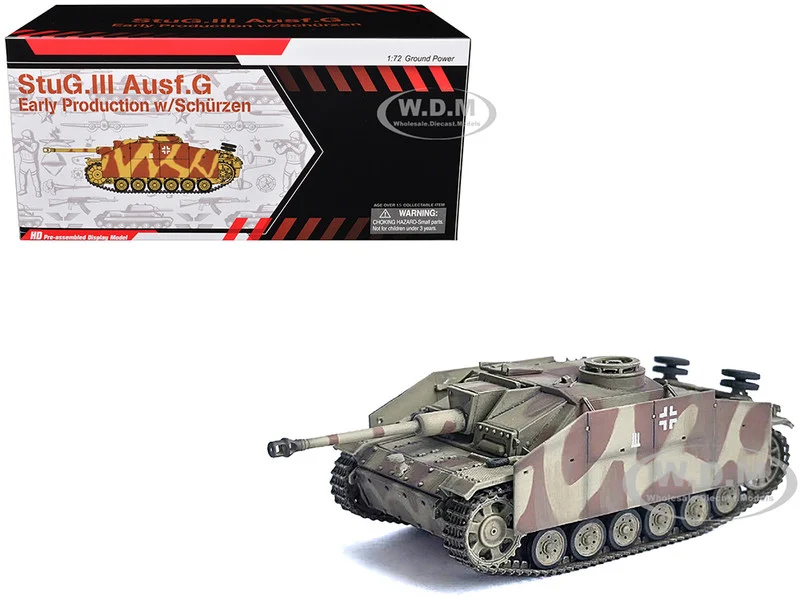 Germany StuG III Ausf. G "Early Production" with Schurzen Tank "Pz.Gren.Div., Totenkopf, Kursk" (1943) "NEO Dragon Armor" Series 1/72 Plastic Model by Dragon Models - Military Models