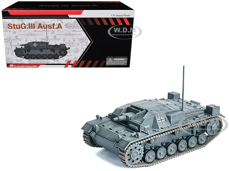 Germany StuG.III Ausf.A Tank "LAH, France" (1940) "NEO Dragon Armor" Series 1/72 Plastic Model by Dragon Models - Military Models