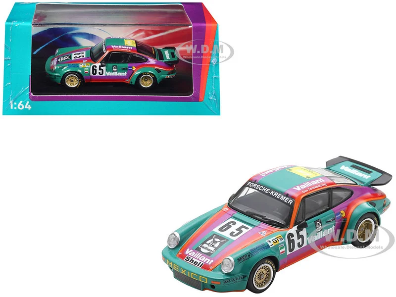 Porsche 911 Carrera RSR #65 Juan Carlos Bolanos - Andres Contreras - Billy Sprowls "Porsche Kremer Racing Team" "24 Hours of Le Mans" (1975) 1/64 Model Car by Spark
