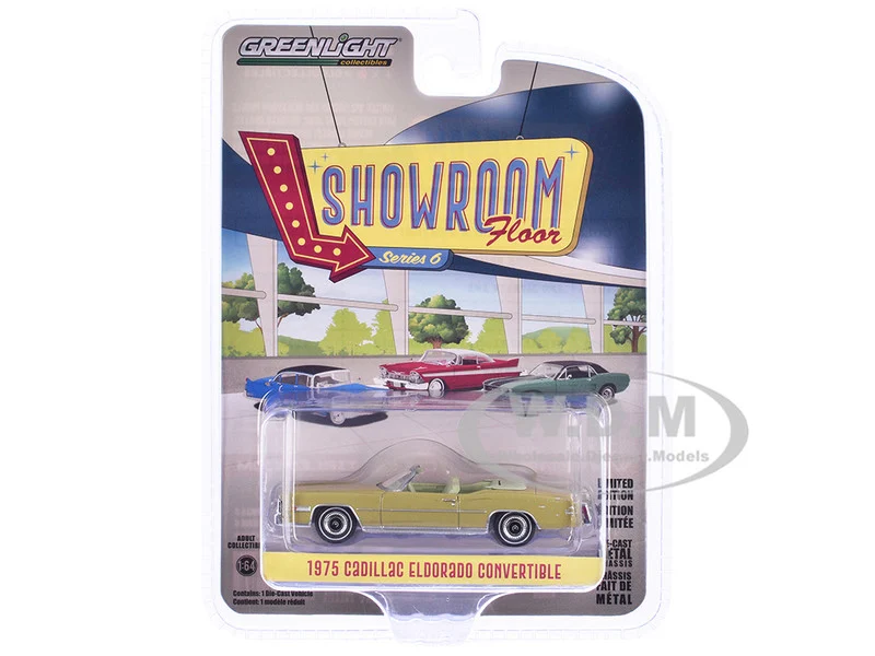 1975 Cadillac Eldorado Convertible Florentine Gold Firemist "Showroom Floor" Series 6 1/64 Diecast Model Car by Greenlight - Cadillac Models