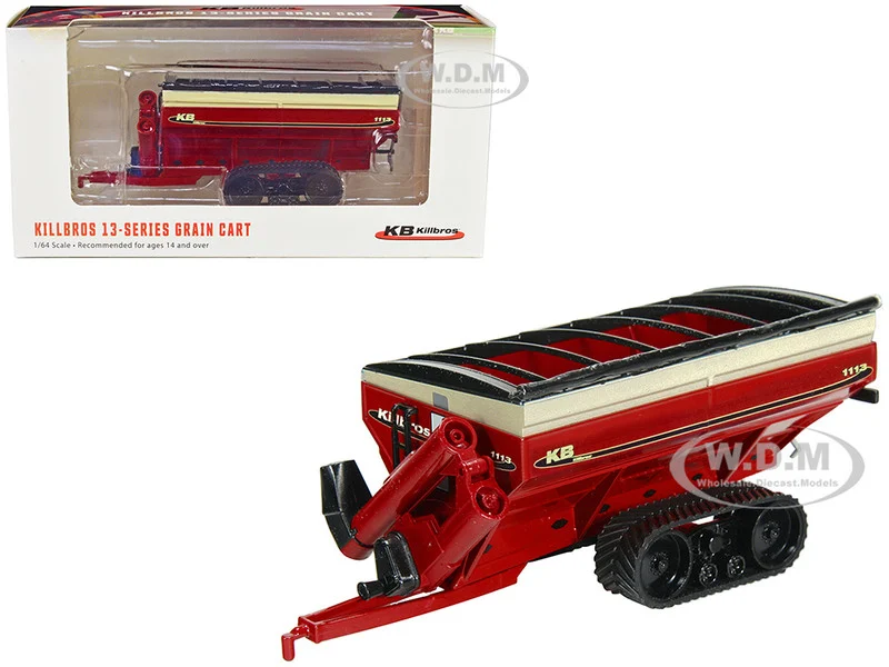 Killbros 1113 Grain Cart with Tracks Red 1/64 Diecast Model by SpecCast - Tractors & Farm Models