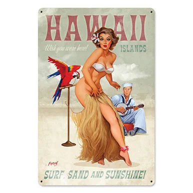 Hawaii Islands Metal Sign - Vintage Sign Co.