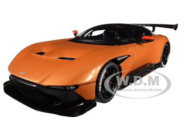 Aston Martin Vulcan Madagascar Orange with Carbon Top 1/18 Model Car by Autoart - Aston Martin Models