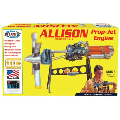 Allison Turbo Prop Engine 1/10 Kit - Atlantis Models