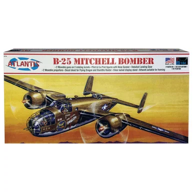 B-25 Flying Dragon with Swivel Stand 1/64 Atlantis Kit