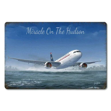 Miracle On the Hudson Metal Sign - Vintage Sign Co.