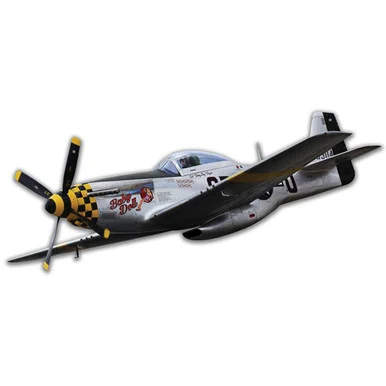 P-51 Mustang Cutout Plasma Metal Sign