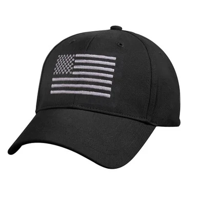 US Flag Low Profile Cap - Black/Silver