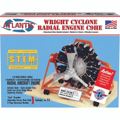 Wright Cyclone Radial Engine 1/12 Kit - Atlantis Models