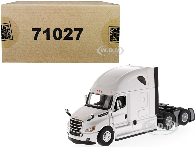 Freightliner New Cascadia Sleeper Cab Truck Tractor Pearl White "Transport Series" 1/50 Diecast Model by Diecast Masters - Freightliner Models