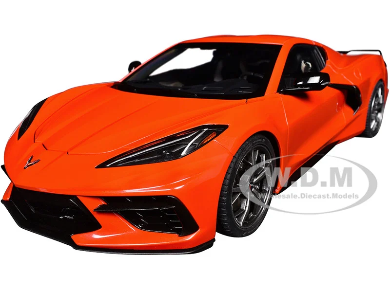 2020 Chevrolet Corvette C8 Stingray Sebring Orange 1/18 Model Car by Autoart - Chevrolet Models