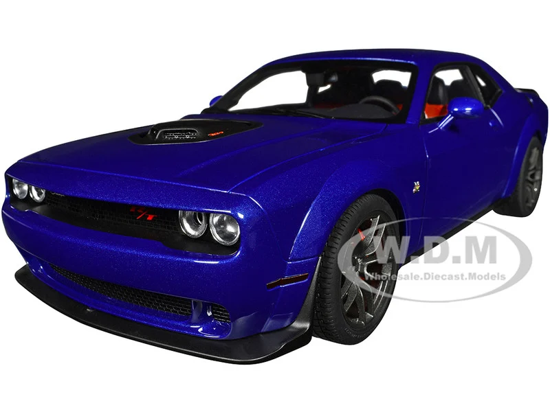 2022 Dodge Challenger R/T Scat Pack Widebody Indigo Blue 1/18 Model Car by Autoart - Dodge Models