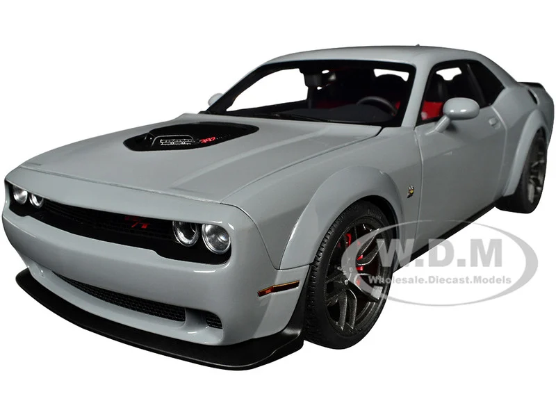 2022 Dodge Challenger R/T Scat Pack Widebody Smoke Show Gray 1/18 Model Car by Autoart - Dodge Models