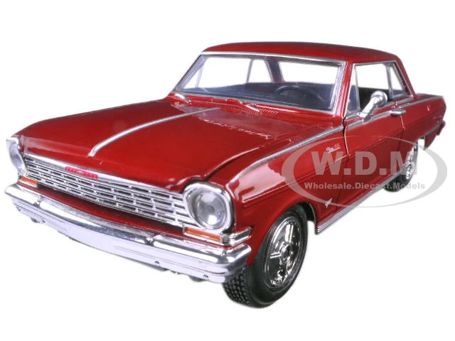 1964 Chevrolet Nova SS Burgundy "Muscle Car Collection" 1/25 Diecast Model Car by New Ray - Chevrolet Models