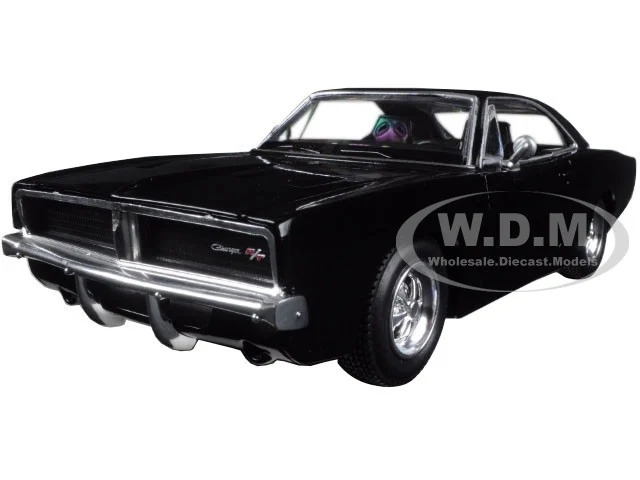 1969 Dodge Charger R/T Black "Muscle Car Collection" 1/25 Diecast Model Car by New Ray - Dodge Models