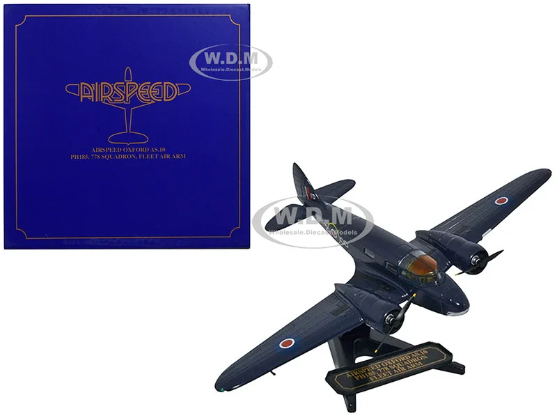 Airspeed AS.10 Oxford Aircraft "PH185, 778 Squadron, Fleet Air Arm" Royal Air Force "Oxford Aviation" Series 1/72 Diecast Model Airplane by Oxford Diecast - Military Models