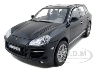 2008 Porsche Cayenne Turbo Metallic Black 1/18 Diecast Model Car by Motormax - Porsche Models