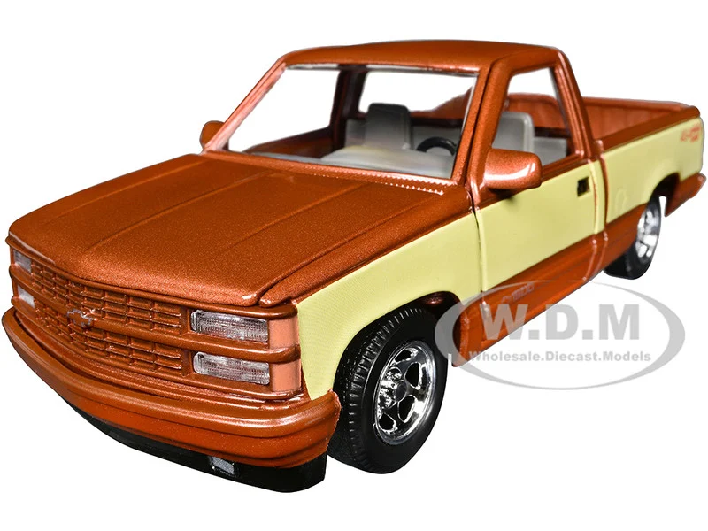 1992 Chevrolet 454 SS Pickup Truck Copper Metallic with Beige Sides "American Classics" Series 1/24 Diecast Model Car by Motormax - Chevrolet Models