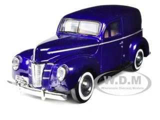 1940 Ford Sedan Delivery Purple Metallic 1/24 Diecast Model Car by Motormax - Ford Models