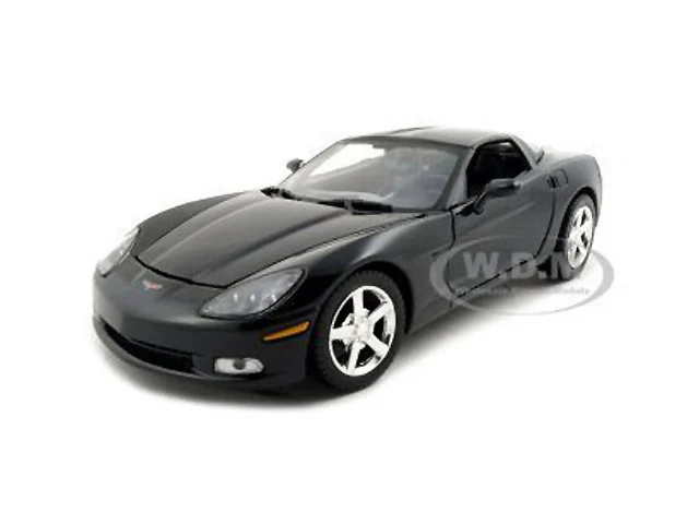 2005 Chevrolet Corvette C6 Coupe Black 1/24 Diecast Model Car by Motormax - Chevrolet Models