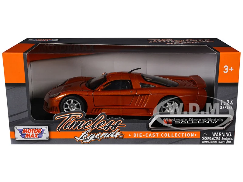 Saleen S7 Copper 1/24 Diecast Model Car by Motormax - Saleen Models