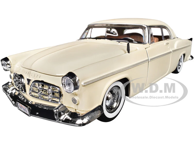 1955 Chrysler C300 Cream "Timeless Legends" Series 1/24 Diecast Model Car by Motormax - Chrysler Models