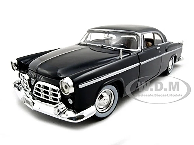 1955 Chrysler C300 Black 1/24 Diecast Model Car by Motormax - Chrysler Models