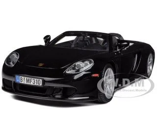 Porsche Carrera GT Black 1/24 Diecast Car Model by Motormax - Porsche Models