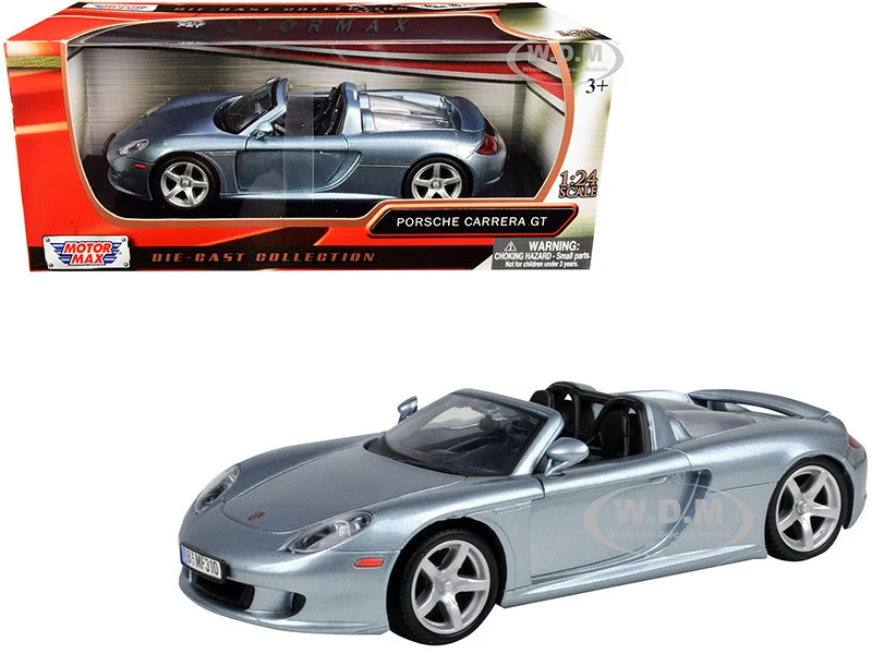 Porsche Carrera GT Gray 1/24 Diecast Model Car by Motormax - Porsche Models