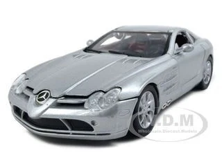Mercedes McLaren SLR Silver 1/24 Diecast Model Car by Motormax - Mercedes Models