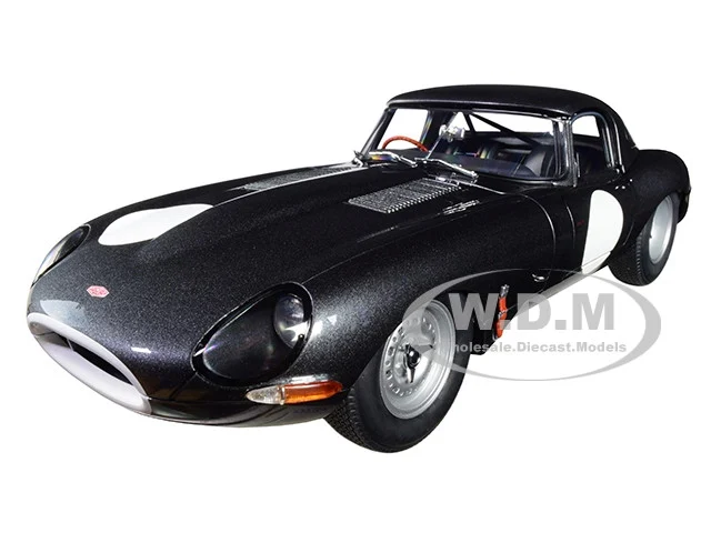 Jaguar Lightweight E Type Roadster RHD (Right Hand Drive) Dark Gray 1/18 Model Car by Autoart - Jaguar Models