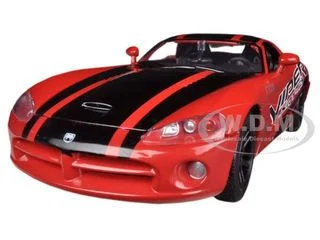 2003 Dodge Viper SRT-10 #8 Red with Black Stripes "GT Racing" Series 1/24 Diecast Model Car by Motormax