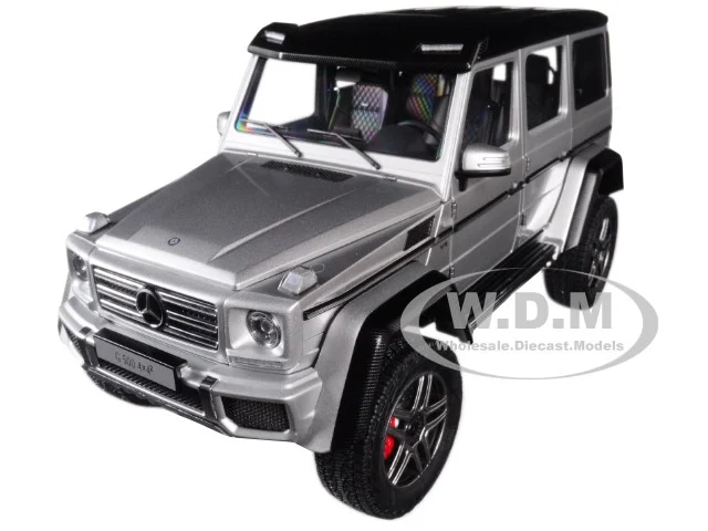 Mercedes Benz G500 4X4 2 Silver 1/18 Model Car by Autoart - Mercedes Models