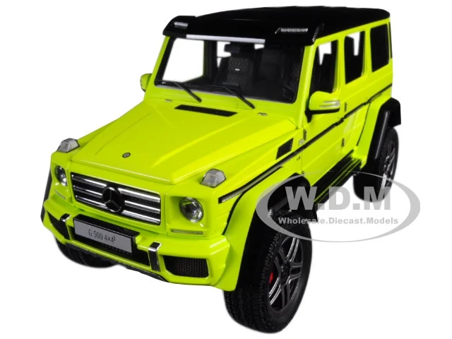 Mercedes Benz G500 4X4 2 Electric Beam/ Yellow 1/18 Model Car by Autoart - Mercedes Models