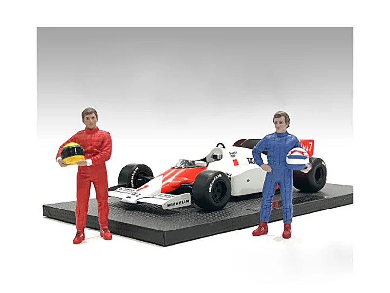 "Racing Legends" 80's Set of 2 Diecast Figures for 1/43 Scale Models by American Diorama - Accessories