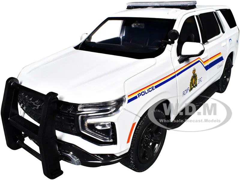 2025 Chevrolet Tahoe PPV with Light Bar "RCMP Royal Canadian Mounted Police" White "Law Enforcement and Public Service" Series 1/24 Diecast Model Car by Motormax - Chevrolet Models