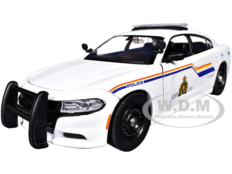 2023 Dodge Charger Pursuit Police Car "RCMP (Royal Canadian Mounted Police)" White "Law Enforcement and Public Service" Series 1/24 Diecast Model Car by Motormax - Dodge Models