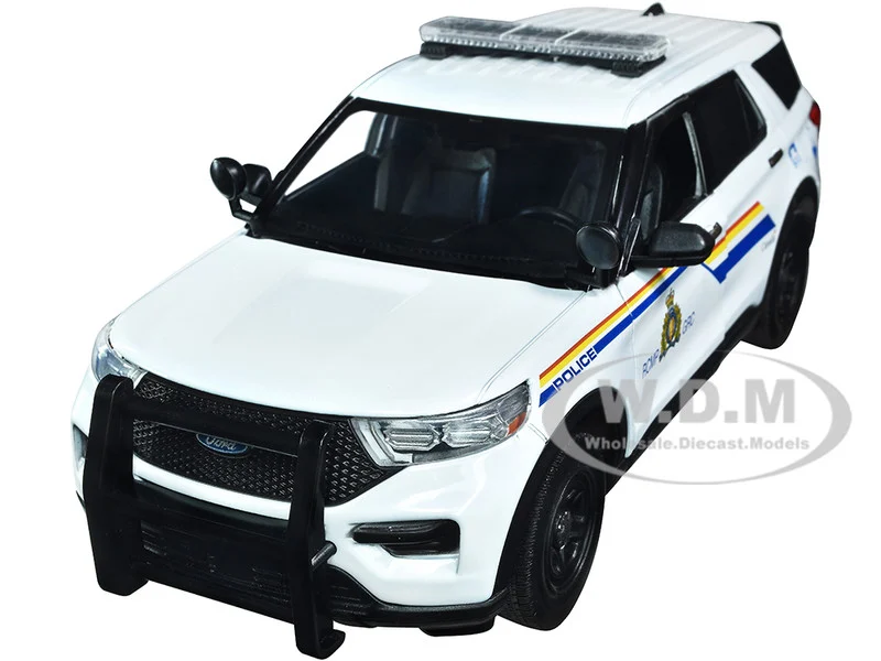 2022 Ford Police Interceptor Utility "RCMP (Royal Canadian Mounted Police)" White 1/24 Diecast Model Car by Motormax - Ford Models