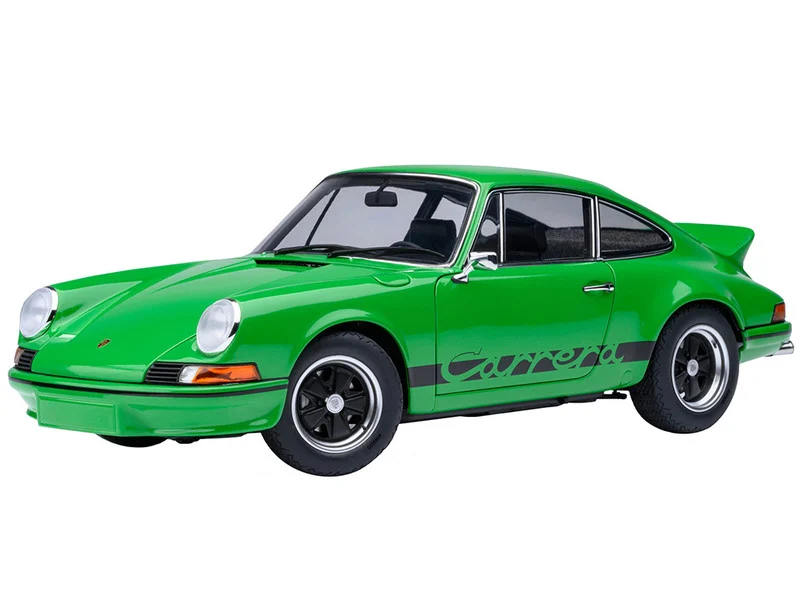 Porsche 911 Carrera 2.7 RS Viper Green with Black Stripes and Wheels 1/18 Model Car by Autoart - Porsche Models