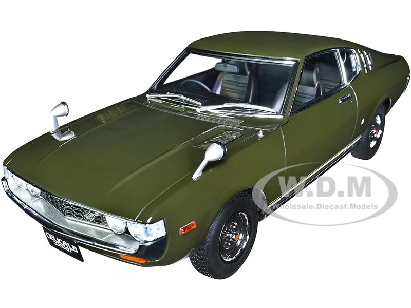 1973 Toyota Celica Liftback 2000GT (RA25) RHD (Right Hand Drive) Moss Green 1/18 Model Car by Autoart - Toyota Models